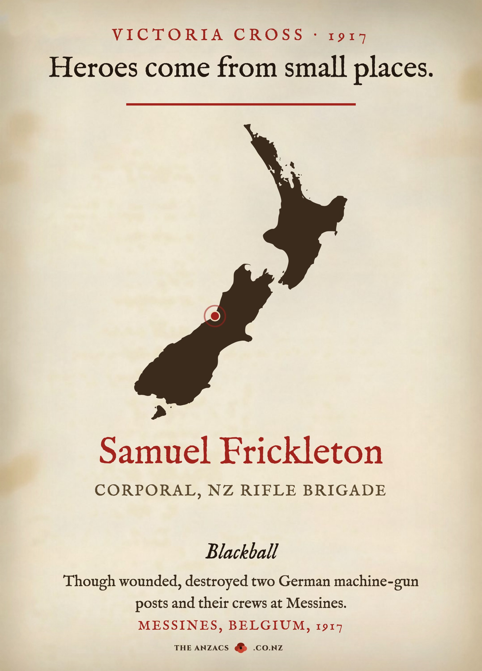 The VC Gallery sign for Samuel Frickleton