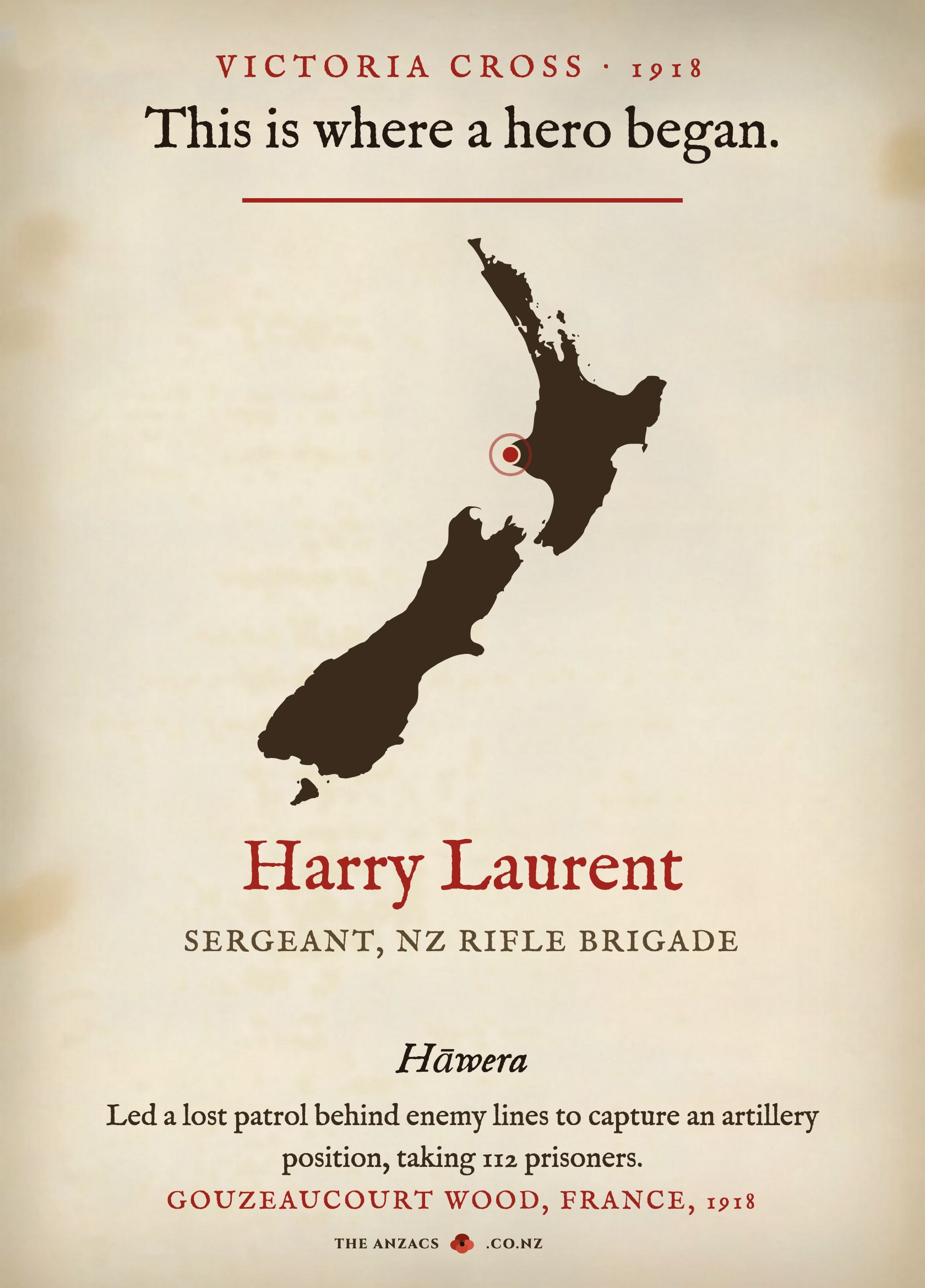 The VC Gallery sign for Harry Laurent